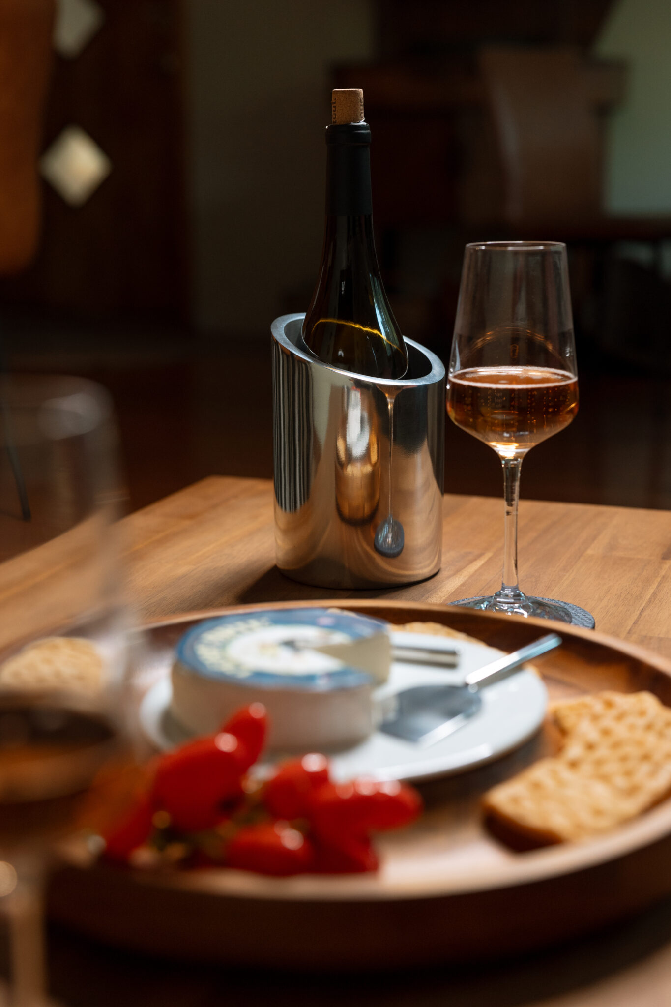 picnic and wine bottle